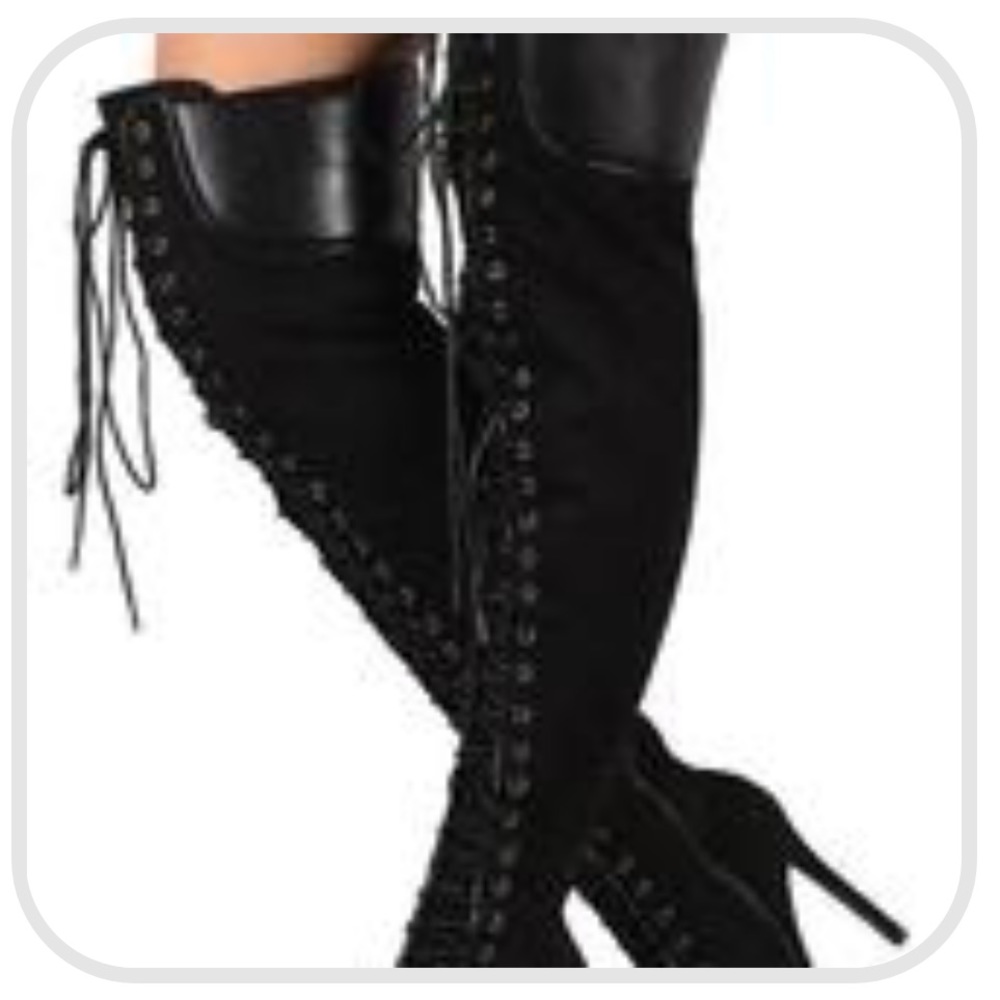 Naomi BLACK Over the knee boots